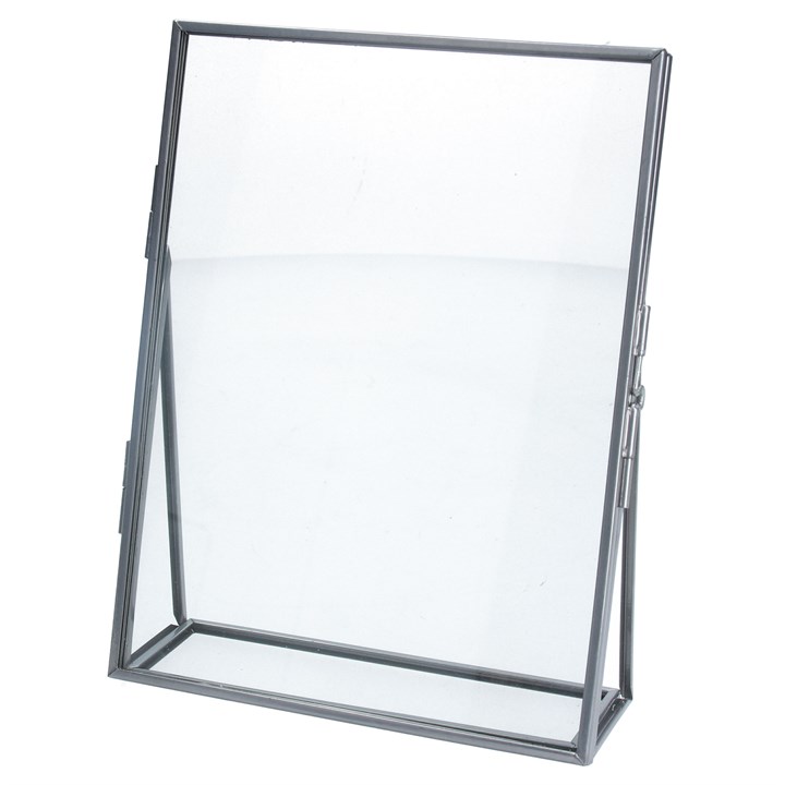 gisela graham Glass Frame - Floating Silver Metal Edge