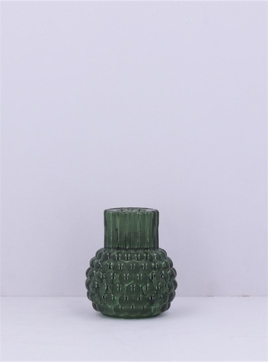 Gisela Graham Green Glass Bobble Crown/T-lite Holder