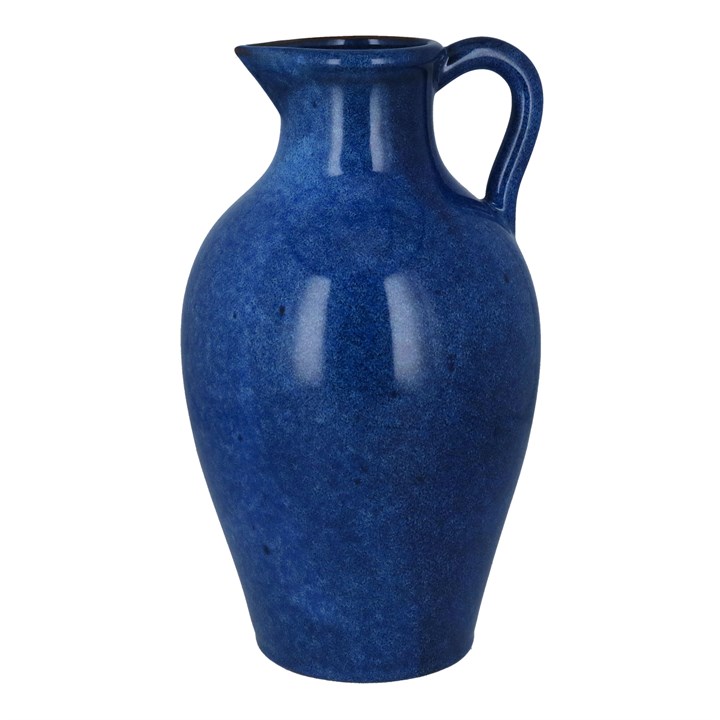 gisela graham Stoneware Continental Jug - Cobalt Blue