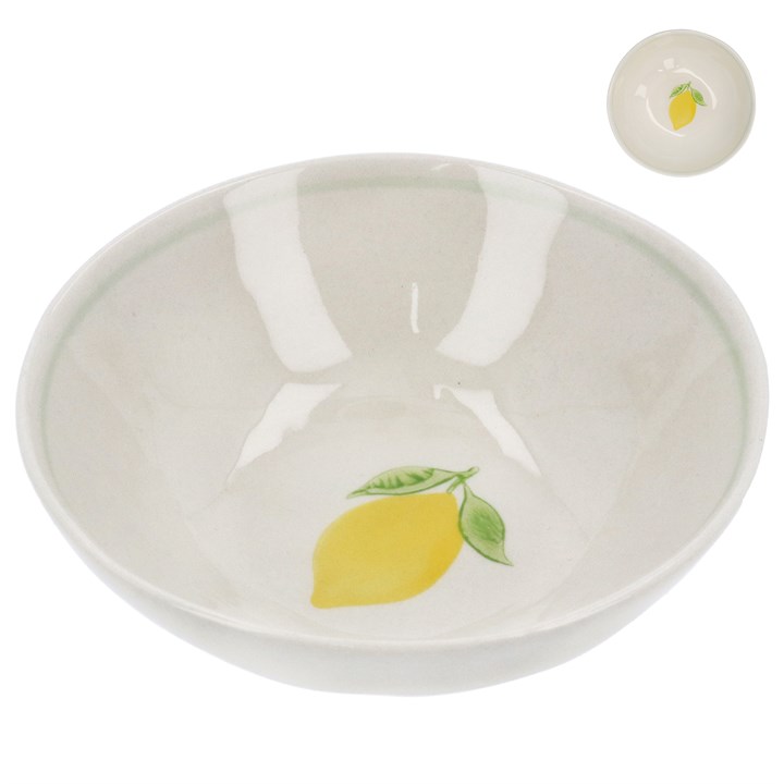 gisela graham Stoneware Mini Bowl - Hand Painted Lemon