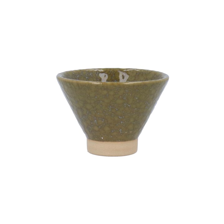 gisela graham Stoneware Mini Bowl - Olive Green Speckle
