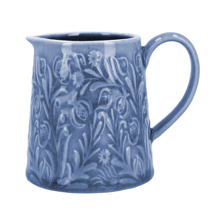 gisela graham Stoneware Mini Jug - Blue Country Flowers