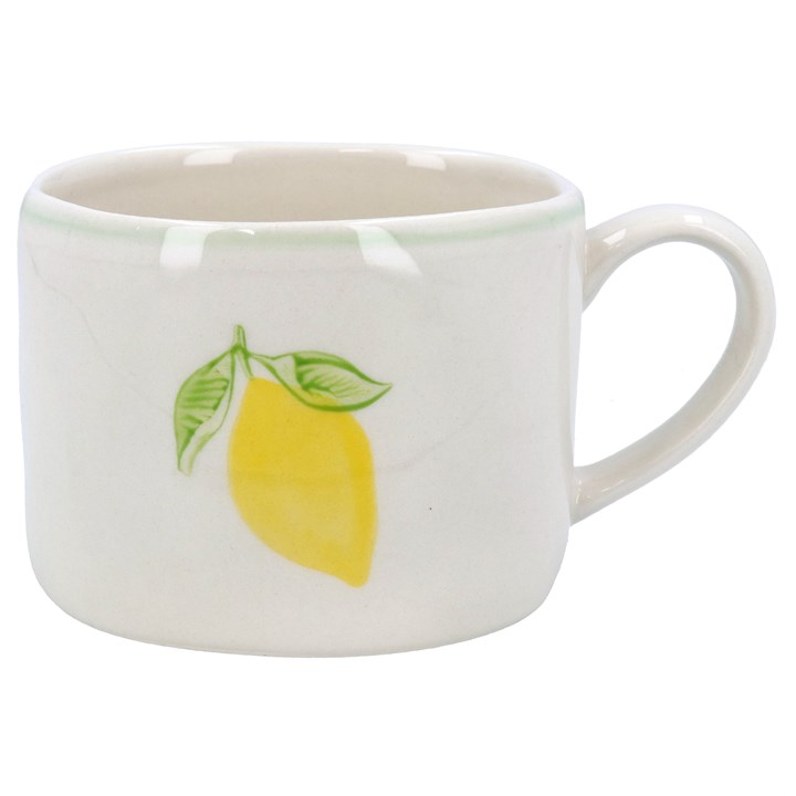 gisela graham Stoneware Mini Mug - Hand Painted Lemon