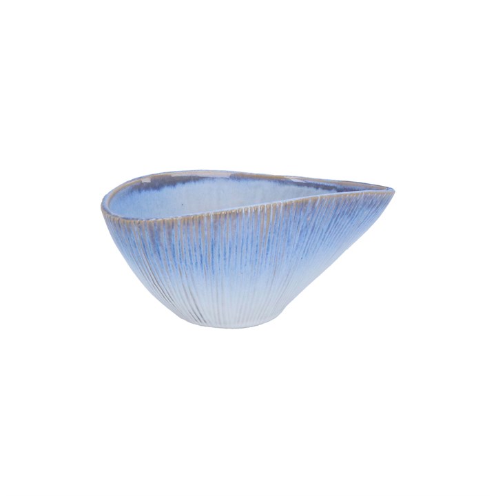 gisela graham Stoneware Ornament - Blue Ombre Shell Bowl