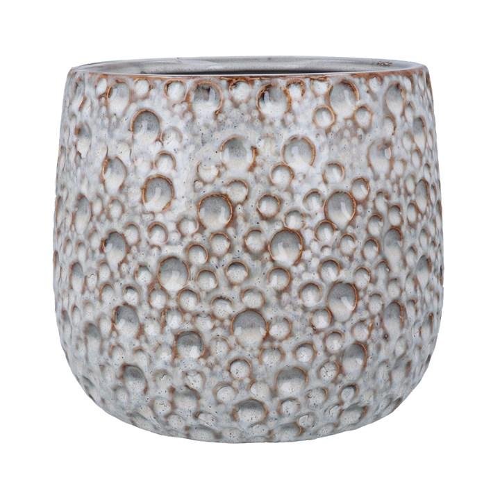 gisela graham Stoneware Pot Cover - Reactive Glaze Moon Large