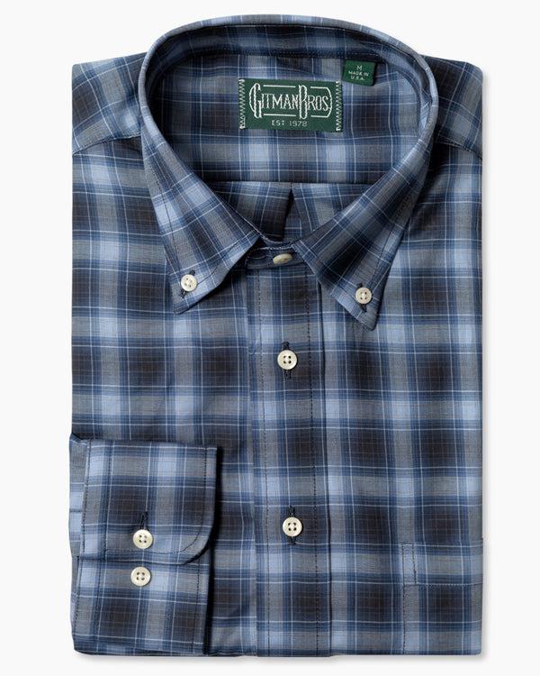 gitman bros Blue Tonal Plaid