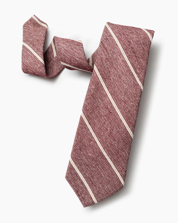 gitman bros Burgundy Blended Stripe Tie