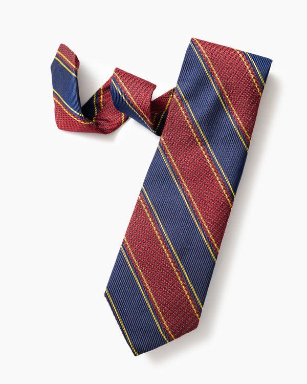 gitman bros Burgundy University Stripe Tie