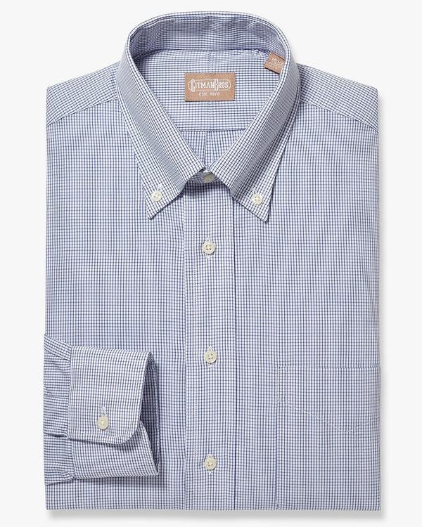gitman bros Button Down Graph Check Navy