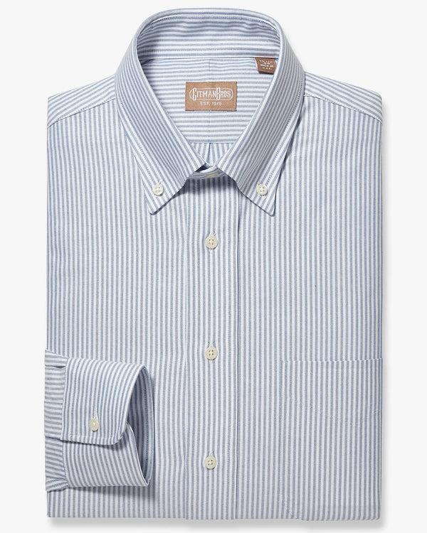 gitman bros Button Down Oxford Blue Stripe