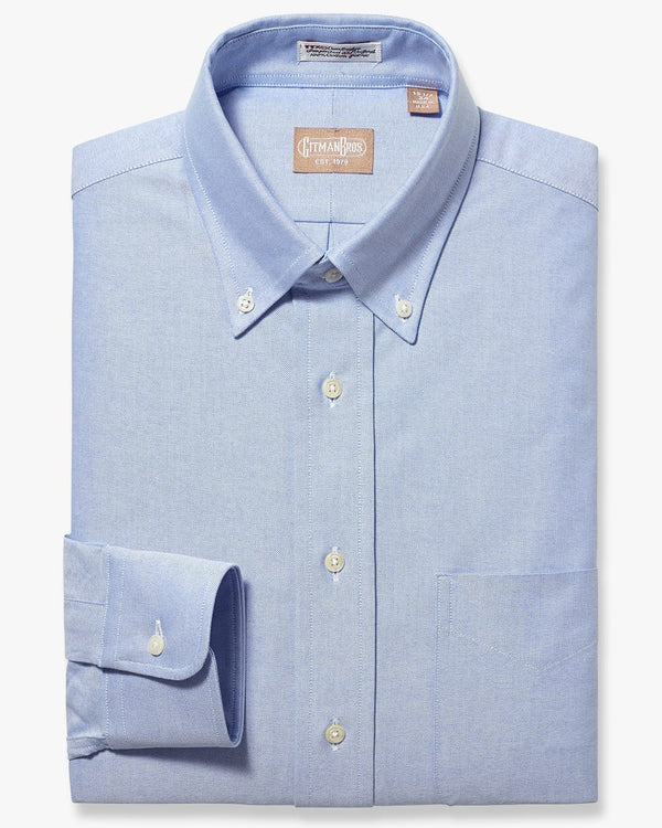 gitman bros Button Down Oxford Blue
