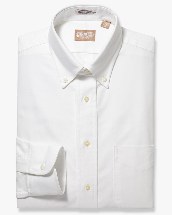 gitman bros Button Down Oxford White