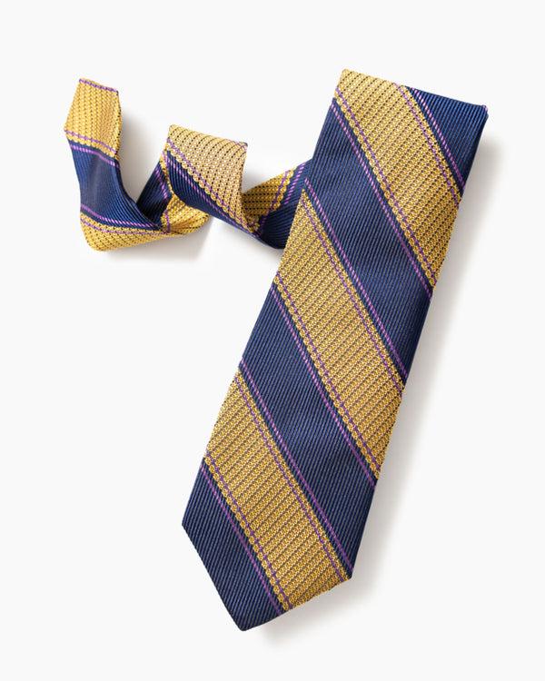 gitman bros Gold University Stripe Tie
