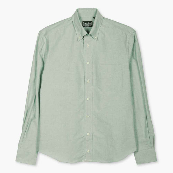 gitman bros Green Oxford Weekend Shirt