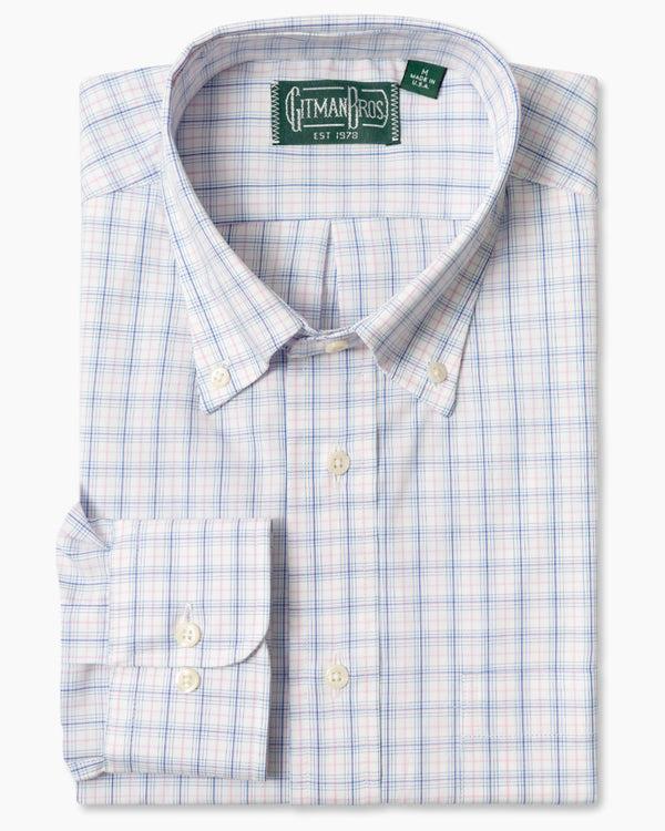 gitman bros Pink Italian Poplin