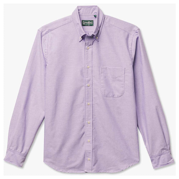 gitman bros Purple Spring Oxford Weekend Shirt