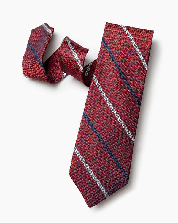 gitman bros Red University Stripe Tie