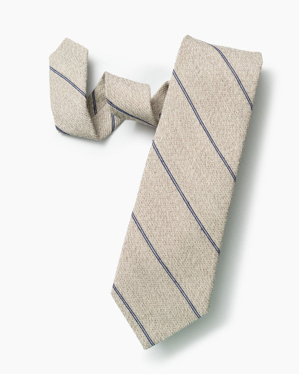 gitman bros Tan Blended Stripe Tie
