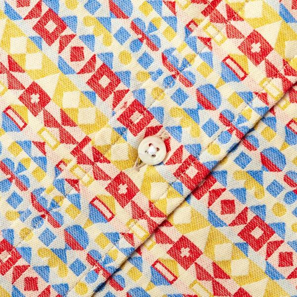 Gitman Bros. Vintage Alexander Girard Crimson & Ochre Woven Brocade