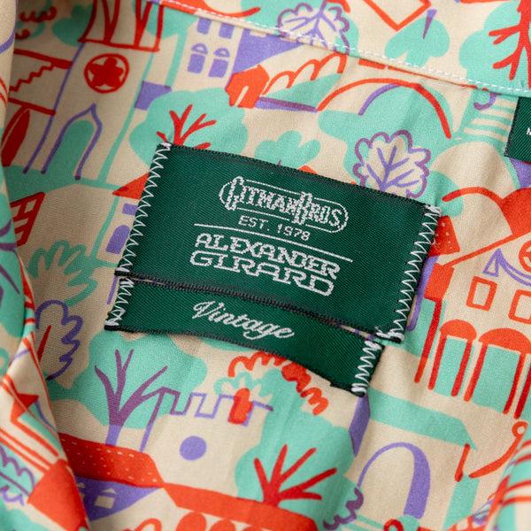 Gitman Bros. Vintage Alexander Girard "Village" Camp Shirt