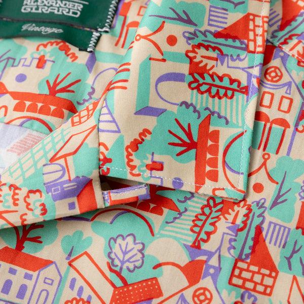 Gitman Bros. Vintage Alexander Girard "Village" Camp Shirt
