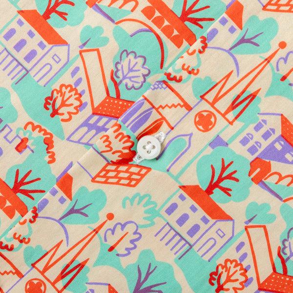 Gitman Bros. Vintage Alexander Girard "Village" Camp Shirt