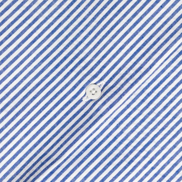 Gitman Bros. Vintage Blue Stripe Seersucker Camp Shirt