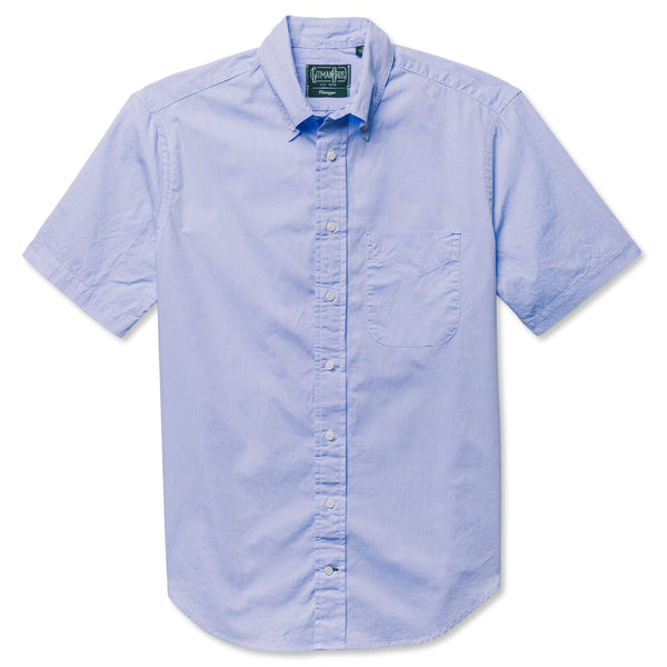 gitman bros. vintage Blue Zephyr Oxford Short Sleeve