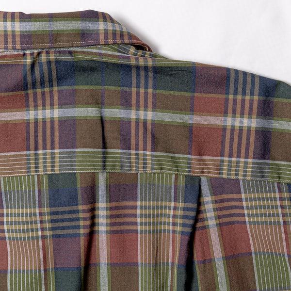 Gitman Bros. Vintage Brown Archive Indian Madras Camp Shirt