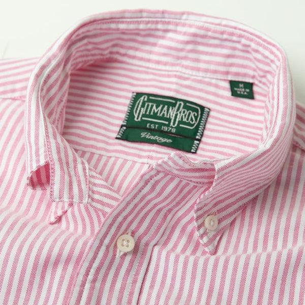 Gitman Bros. Vintage Berry Stripe Spring Oxford