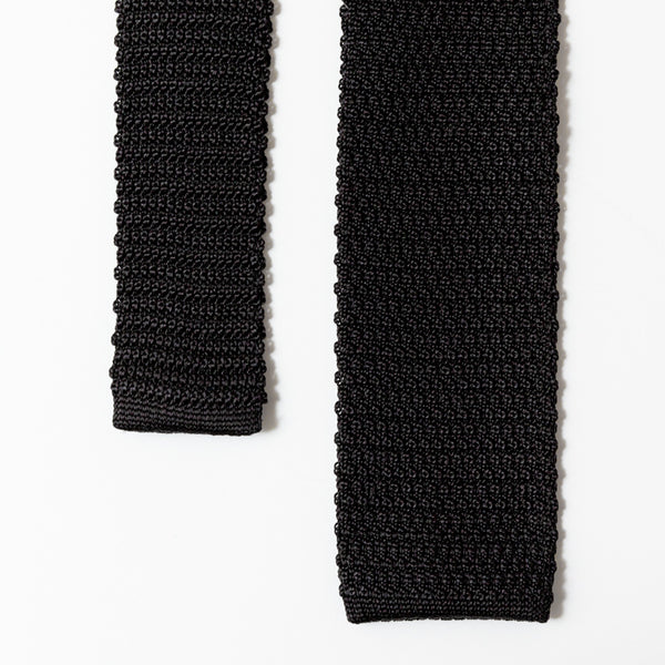 Gitman Bros. Vintage Black Silk Knit Tie