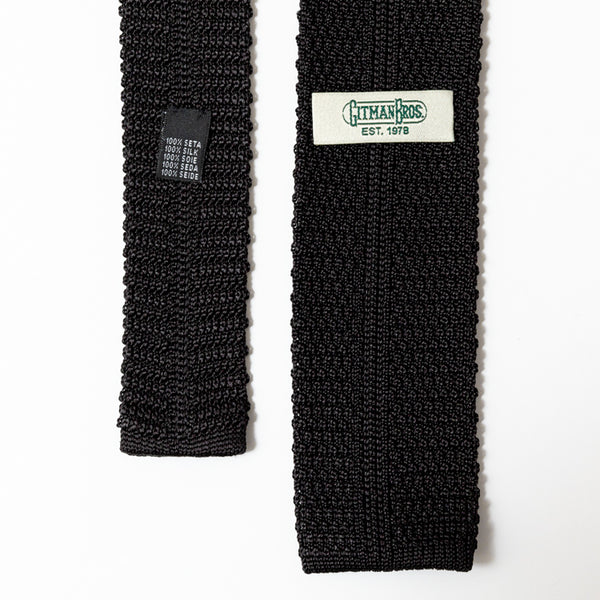 Gitman Bros. Vintage Black Silk Knit Tie