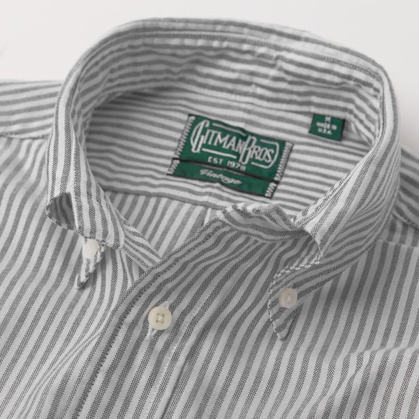 Gitman Bros. Vintage Black Stripe Spring Oxford