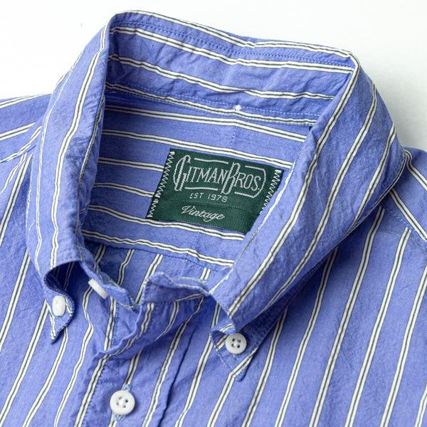 Gitman Bros. Vintage Blue Japanese Washer Stripe