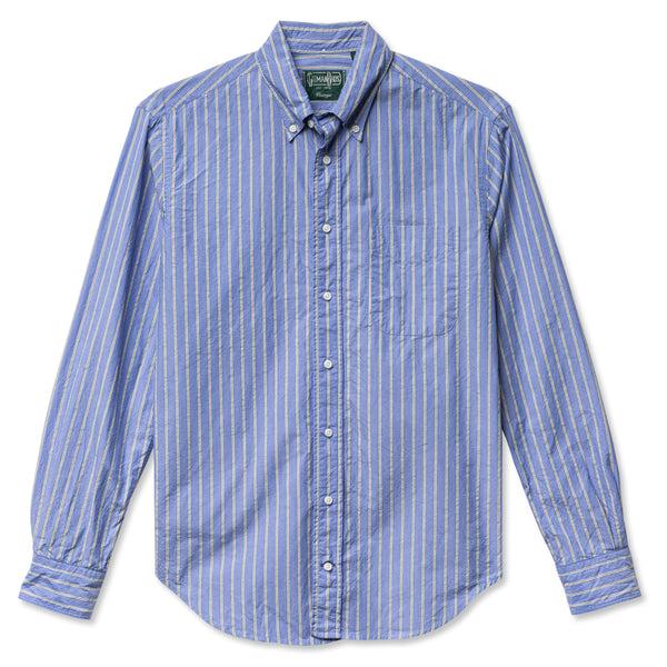 gitman bros. vintage Blue Japanese Washer Stripe