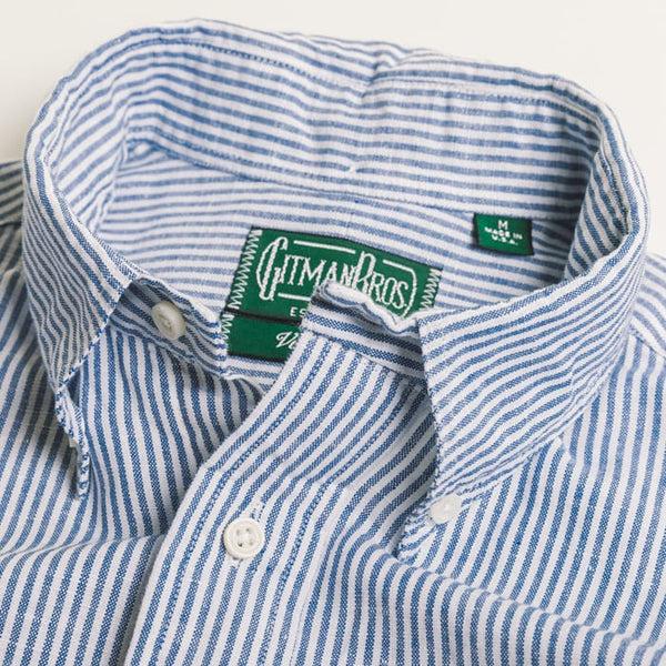 Gitman Bros. Vintage Blue Stripe Linen