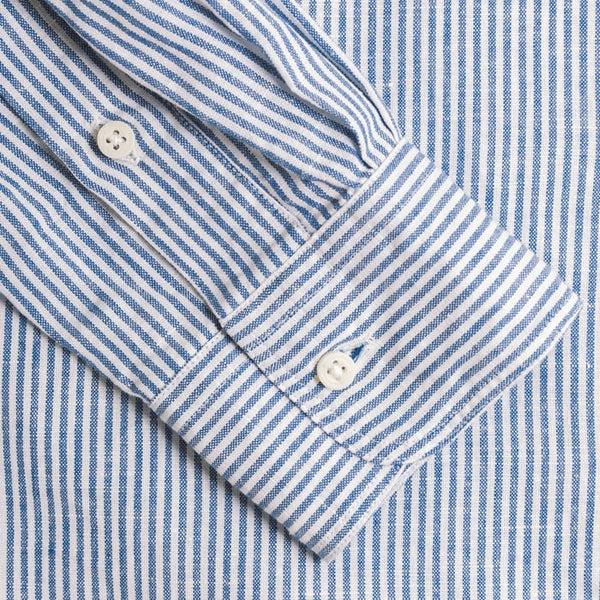 Gitman Bros. Vintage Blue Stripe Linen