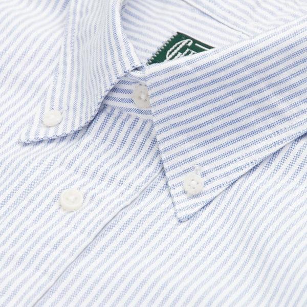 Gitman Bros. Vintage Blue Stripe Oxford - Old Fit