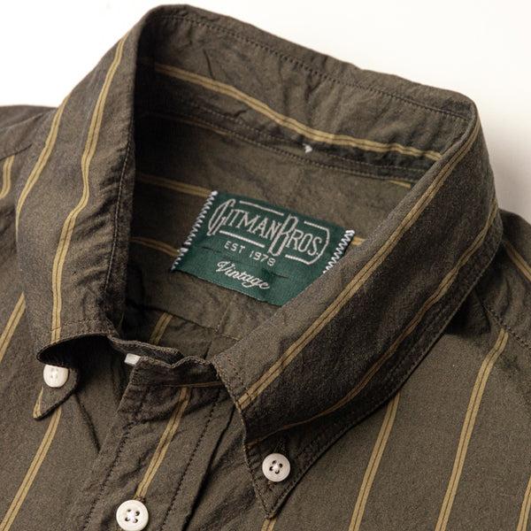 Gitman Bros. Vintage Brown Japanese Washer Stripe
