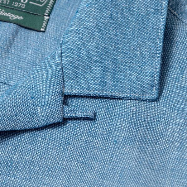Gitman Bros. Vintage Chambray Linen Camp Shirt
