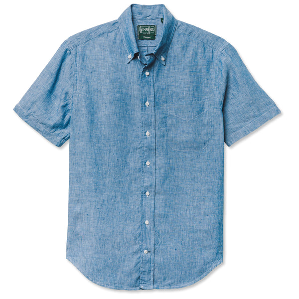 gitman bros. vintage Chambray Linen Short Sleeve