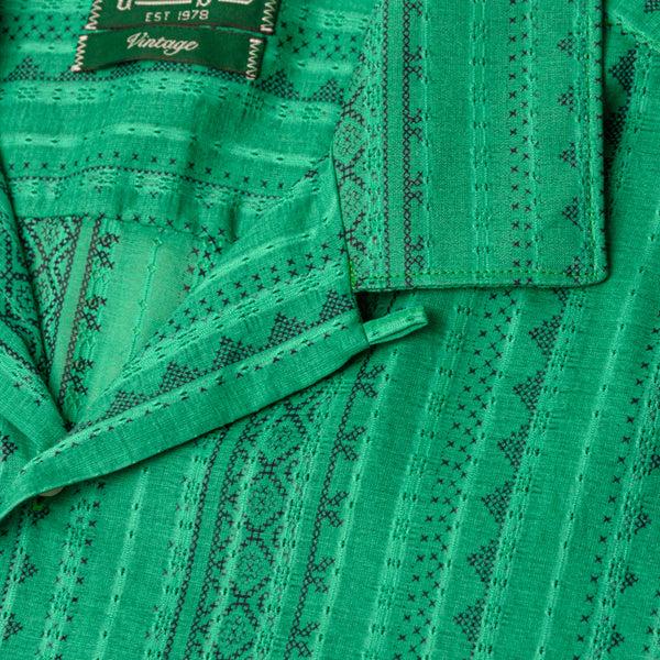 Gitman Bros. Vintage Green Jacquard Voile