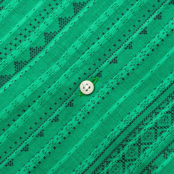 Gitman Bros. Vintage Green Jacquard Voile