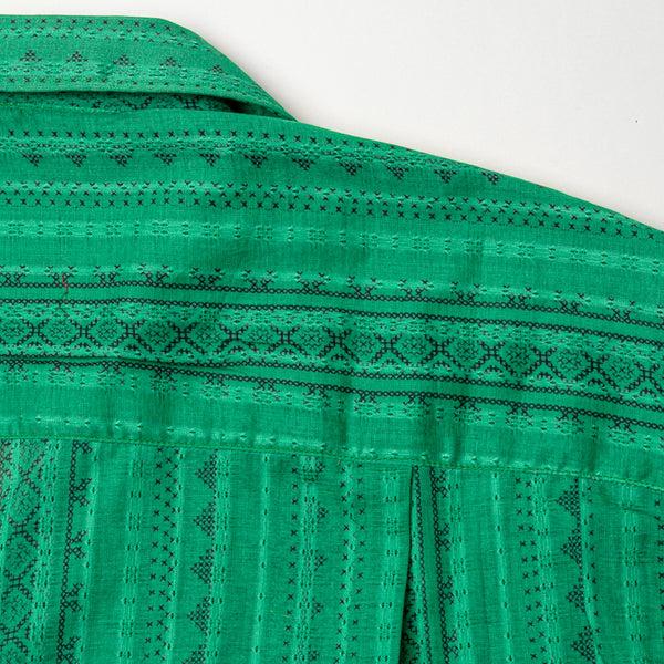Gitman Bros. Vintage Green Jacquard Voile