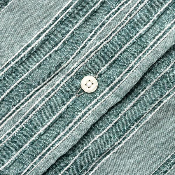 Gitman Bros. Vintage Green Japanese Dobby Stripe