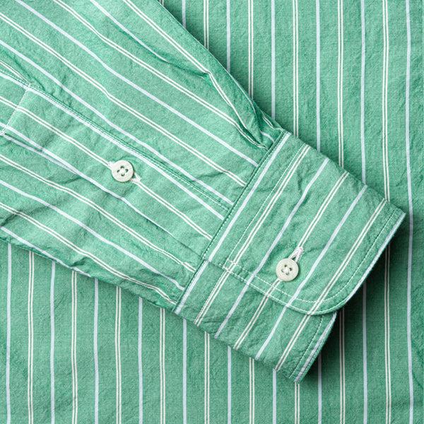 Gitman Bros. Vintage Green Japanese Washer Stripe