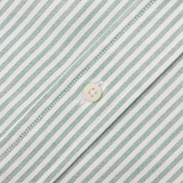 Gitman Bros. Vintage Green Stripe Spring Oxford