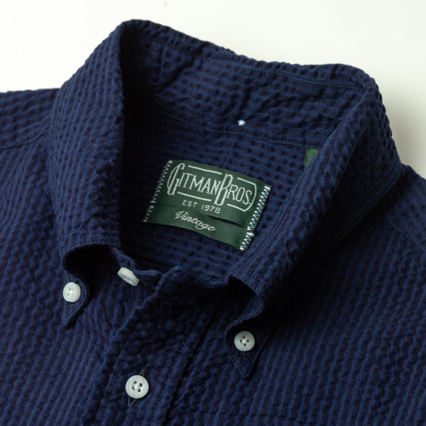 Gitman Bros. Vintage Indigo Seersucker
