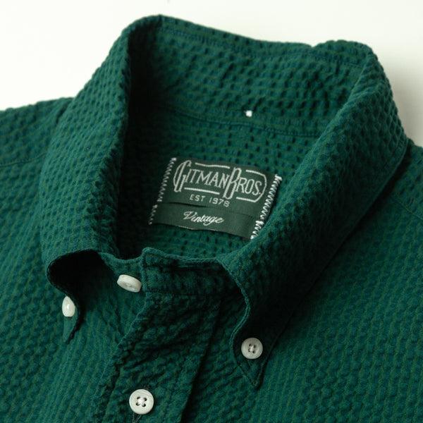 Gitman Bros. Vintage Junebug Green Seersucker