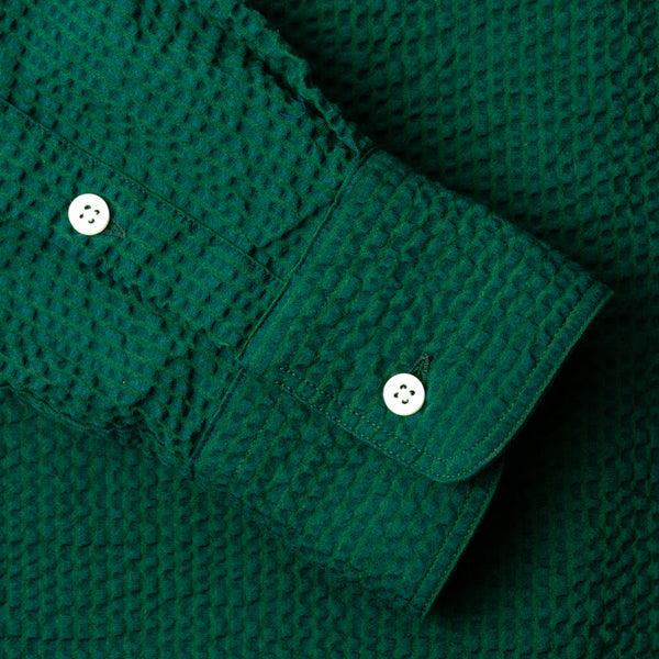 Gitman Bros. Vintage Junebug Green Seersucker